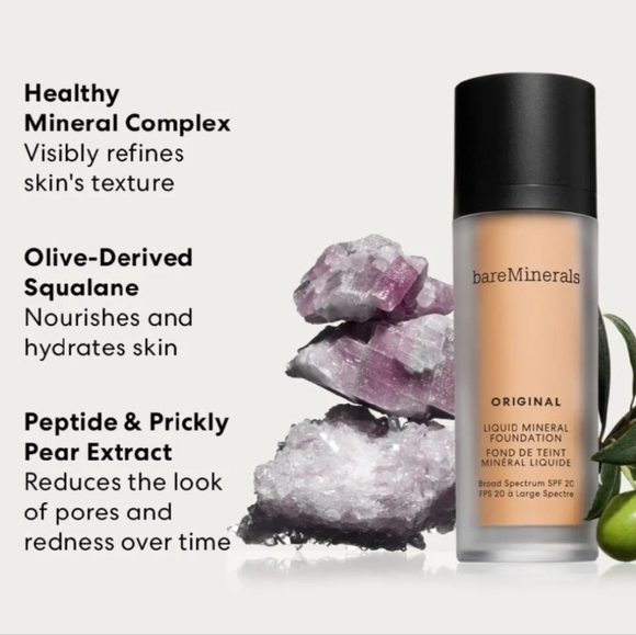 ✨bareMinerals Original Liquid Mineral Foundation 1oz NIB Neutral Tan 21 - Picture 4 of 4